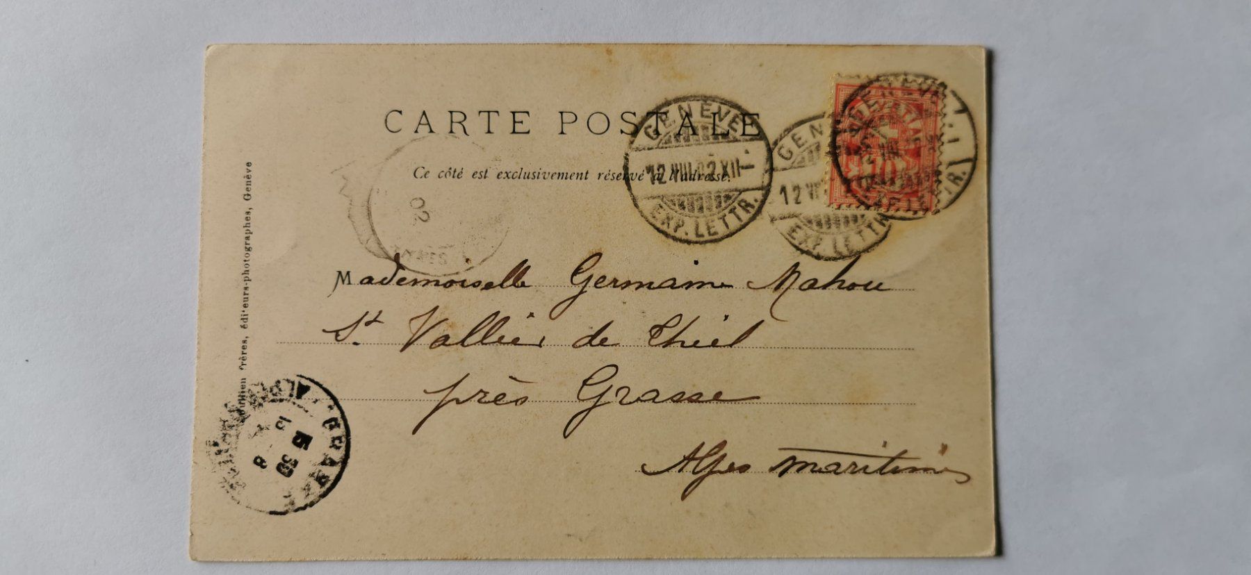 Alle Briefmarken: Postkarte 1902 – Gebraucht aus Aadorf von Chnorli-Furz