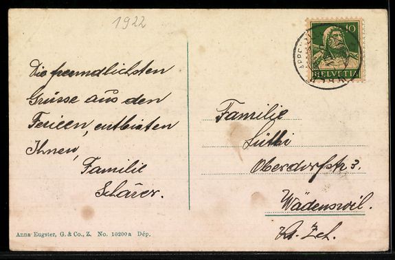 Cartoline postali: AK Wald /Appenzell, Ortspanorama mit Kirche – Usato da Berlin venduto da bartko-reher 1