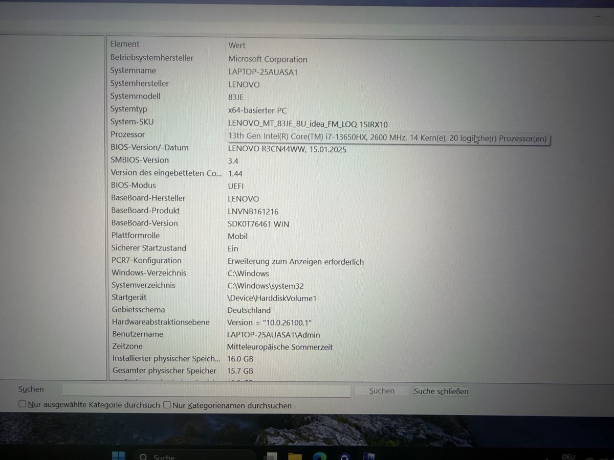 Lenovo Notebook: Lenovo LOQ RTX 5050 – Nuovo (secondo la descrizione) da glattbrugg venduto da geo_f22p 2