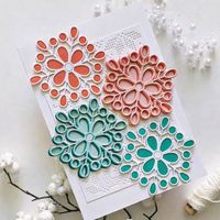 Neues Stanzschablonen-Set  Blumen