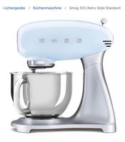 Neu! SMEG SMF02PBEU Küchenmaschine 50's Retro Pastellblau