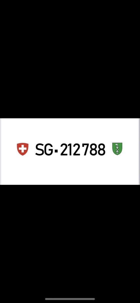 Insegne: Schönes Kontrollschild SG 212788 – Usato da Mosnang venduto da two_for_tragedy