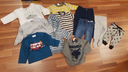 Hosen und Pullover 11tlg gr 74●