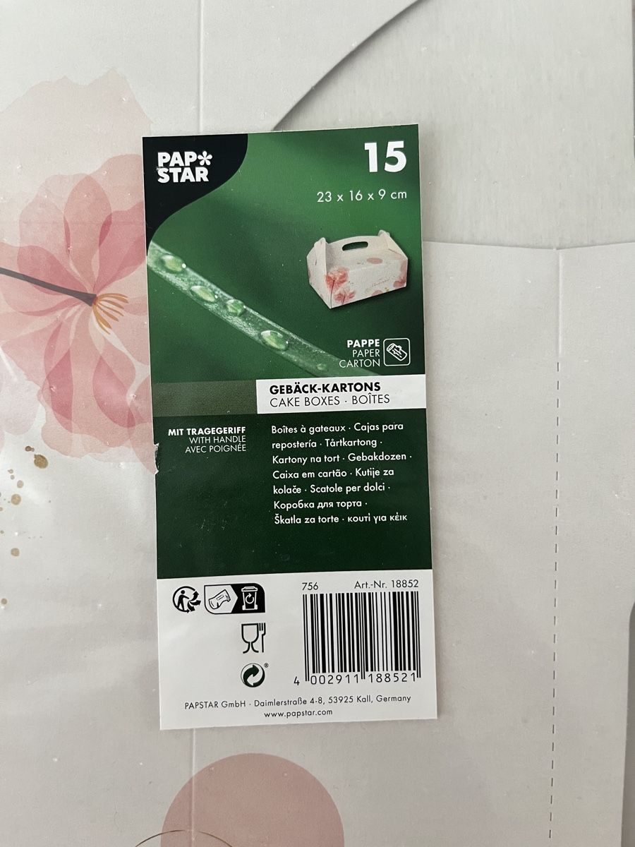 Sonstige Dekorationen & Accessoires: Cake Boxes 10 pcs PAPSTAR 23x16x9 cm  – Neu (gemäss Beschreibung) aus Pfäffikon SZ von Zitrone_100