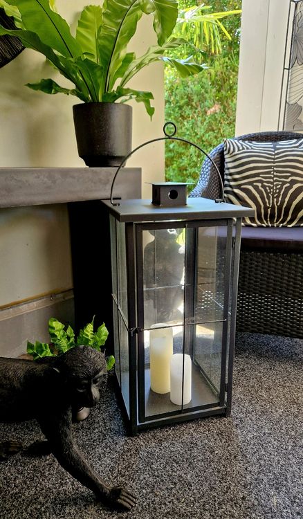 Lanternes: XL Laterne Metall Glas – D'occasion à Zweidlen par Katze3333 4