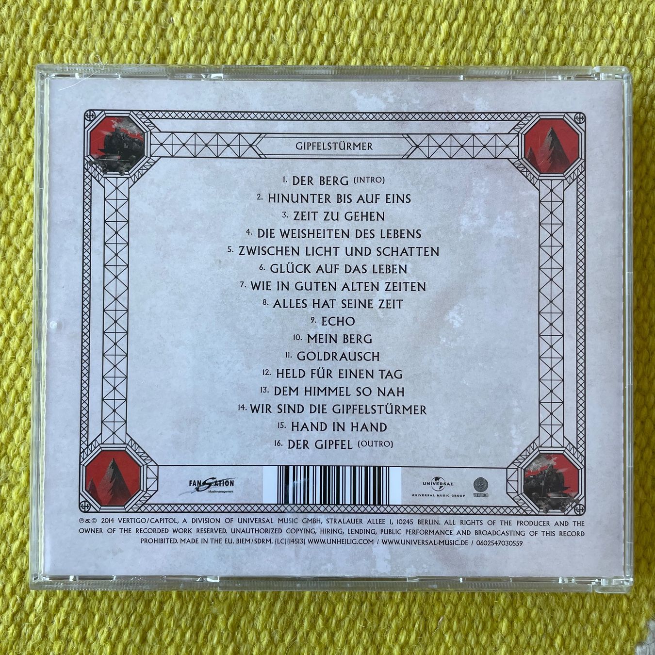CD: UNHEILIG-GIPFELSTÜRMER – Usato da Rorschacherberg venduto da CD-Roli 1