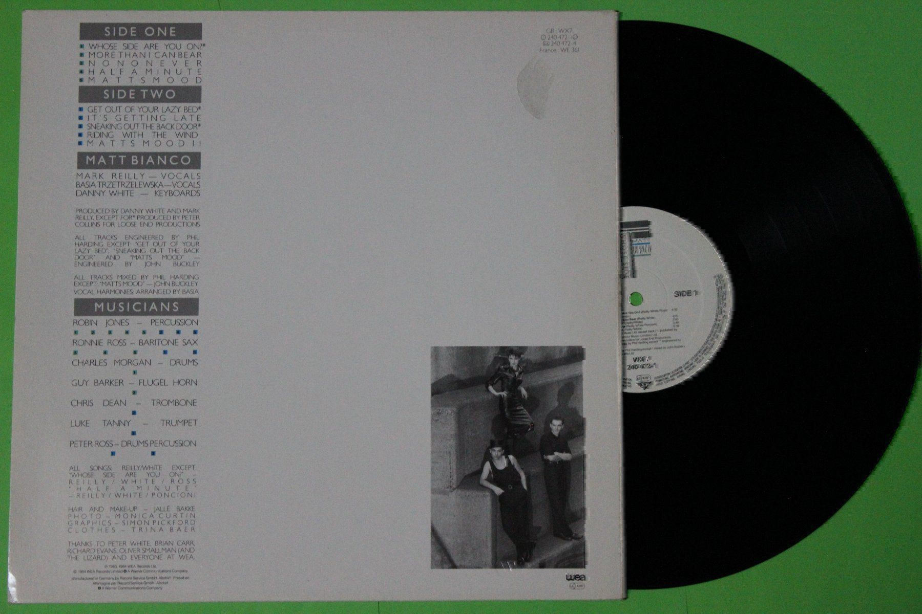 Schallplatten: Matt Bianco - Whose side are you on? LP Vinyl 1984 – Gebraucht aus Tübach von JamesStone 1
