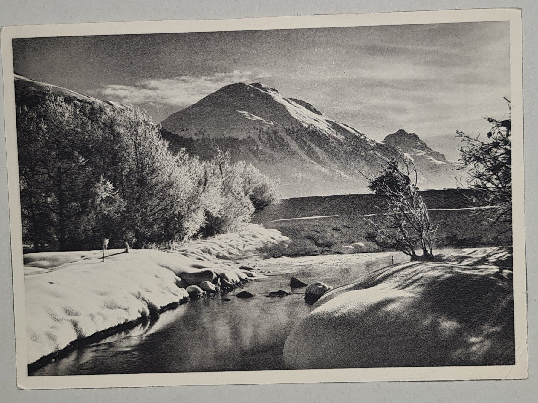 Ansichtskarten: Winterliche Postkarte Inn, Graubünden 1947 – Gebraucht aus Dintikon von Vexi