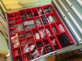 9 Stk Schubladen Voll diverse Kleinteile Schrauben gebraucht