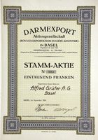 Darmexport AG in Basel - 1924