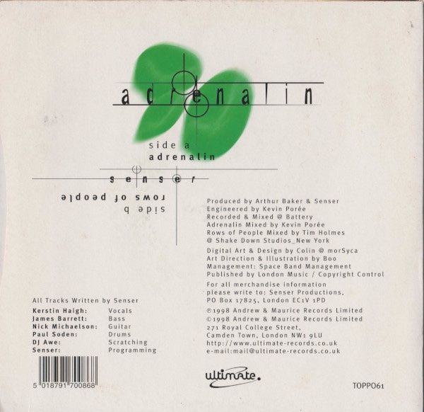 Dischi in vinile: Senser – Adrenalin – Usato da steckborn venduto da veckot 1