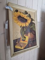 Villiger Zigarren- Reklamebild Sonnenblume im Topf🌻🖼️