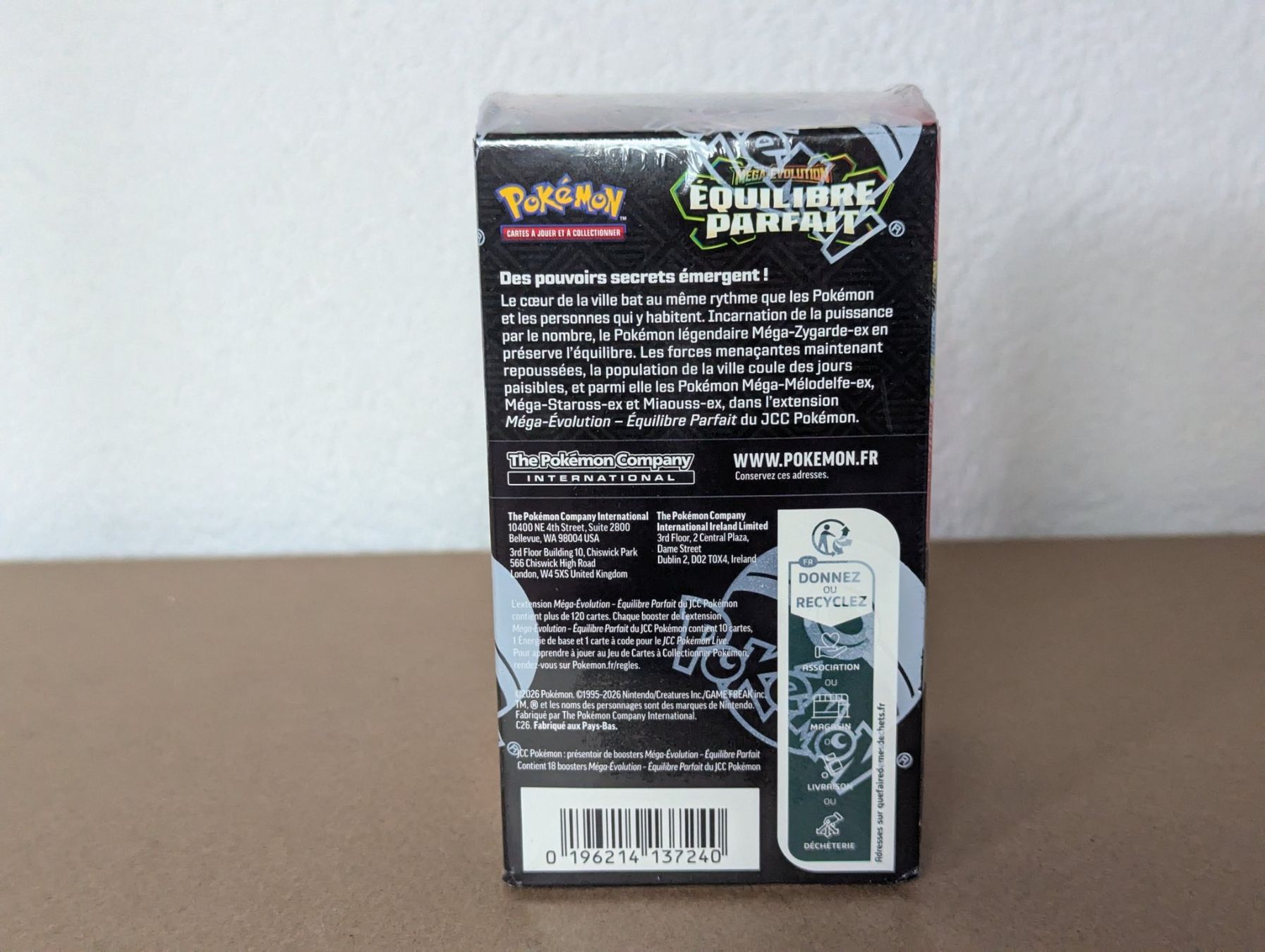 Pokémon Carte collezionabili: Boîte 18 boosters Pokémon Méga-Évolution – Équilibre Parfait – Nuovo e nell'imballaggio originale da Yvorne venduto da Bocchino_1291 3