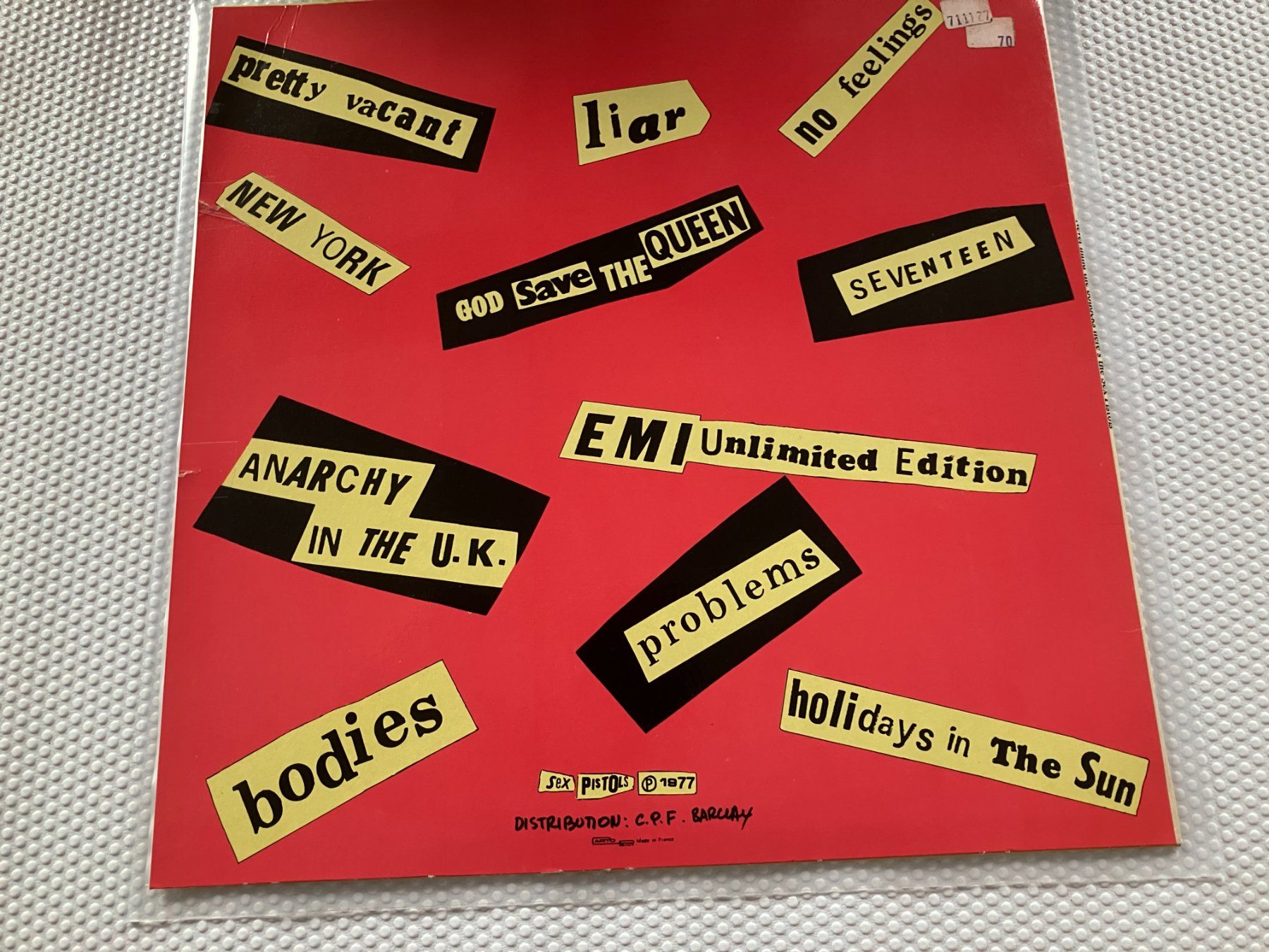 Dischi in vinile: Sex Pistols – Usato da Aarwangen venduto da Jukebox3 2