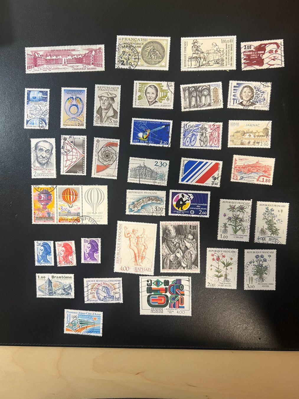Tutti i francobolli: 36 timbres oblitérés 1983 – Usato da Lausanne venduto da ffhoud