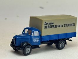 GB2- Brekina Borgward Pritschen LKW blau