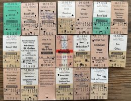 20 Top Billette, SBB, Tickets Edmondsche Kartonbillette