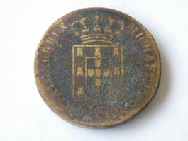 Portugal Münze, Pataco = 40 Reis 1828-1833, Antike Rarität