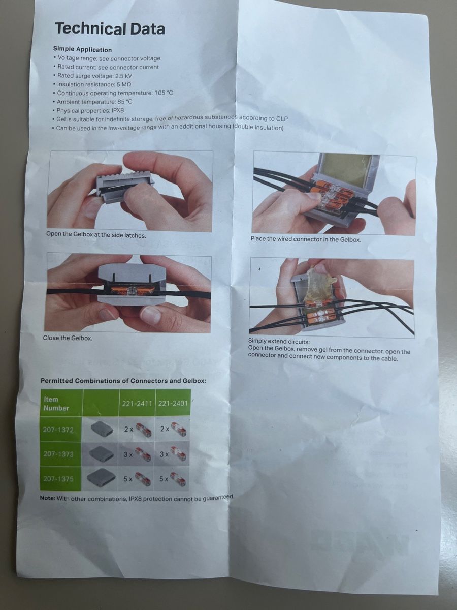 Wago Elektronikbauteile: WAGO Gelbox 221 Serie Inline Splicing Connectors, Neu! – Neu und originalverpackt aus Dietikon von Emoruk 3
