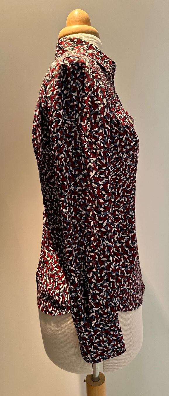 Tory Burch Camicette: Tory Burch Red Agate Confetti Blouse US 0 – Nuovo e nell'imballaggio originale da Trin venduto da kat_pmj8 4