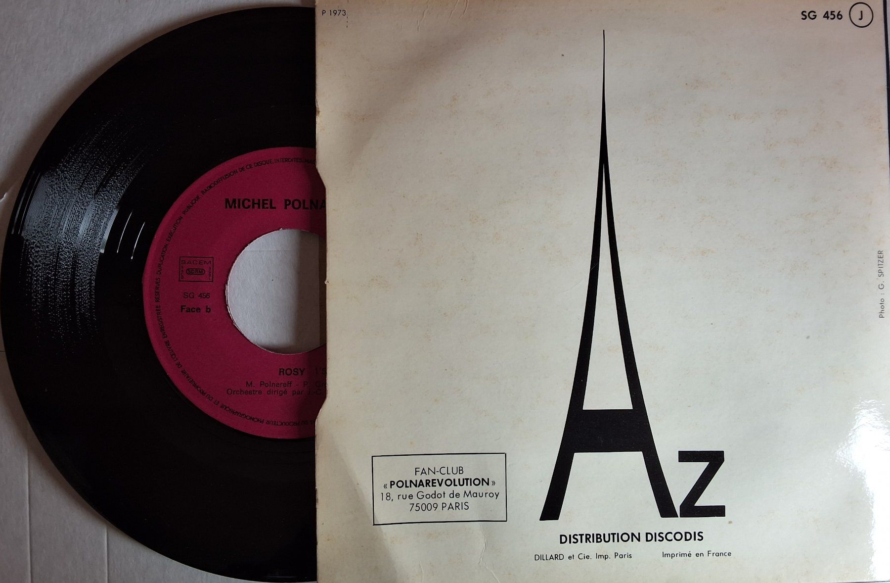 Dischi in vinile: Vinyl single  - Polnareff  -  I Love Because - Fr 73 - VG+ – Usato da Villeret venduto da Fil11 1