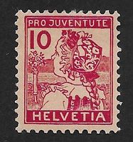 1915:  Pro Juventute Luzerner Mädchen Nr.J3 *