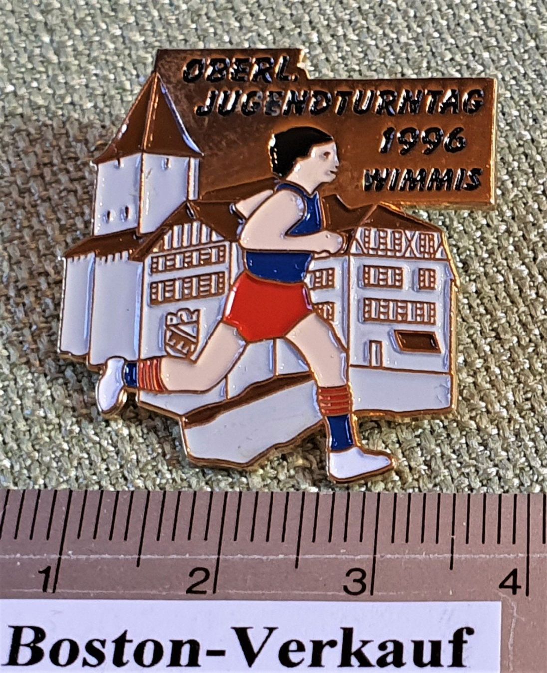 Plaketten & Abzeichen: C206  Pin Oberl. Jugendturntag 96 Wimmis – Gebraucht aus Reinach BL von Boston-Verkauf 1