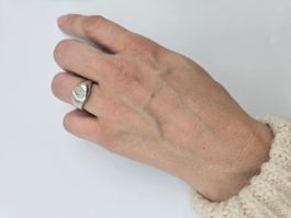 Ring Silber 925 Mondstein Zirkonia Gr. 52