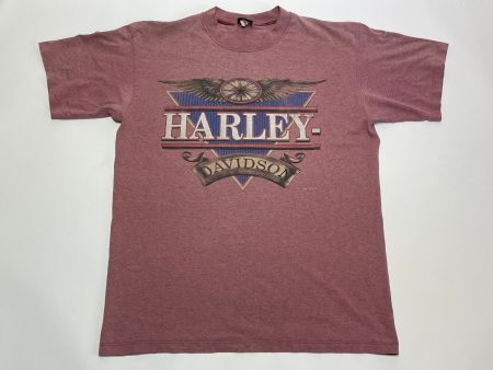 Vintage 90s T-Shirt Harley Davidson Made in USA Gr.L