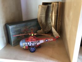 Blechspielzeug Hubschrauber mit OVP, Retro Spielzeug