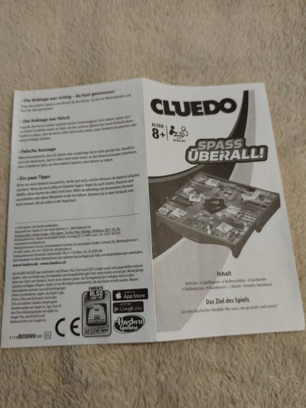 Hasbro Giochi: Spiel Cluedo – Usato da Strengelbach venduto da Phorensic_30 3