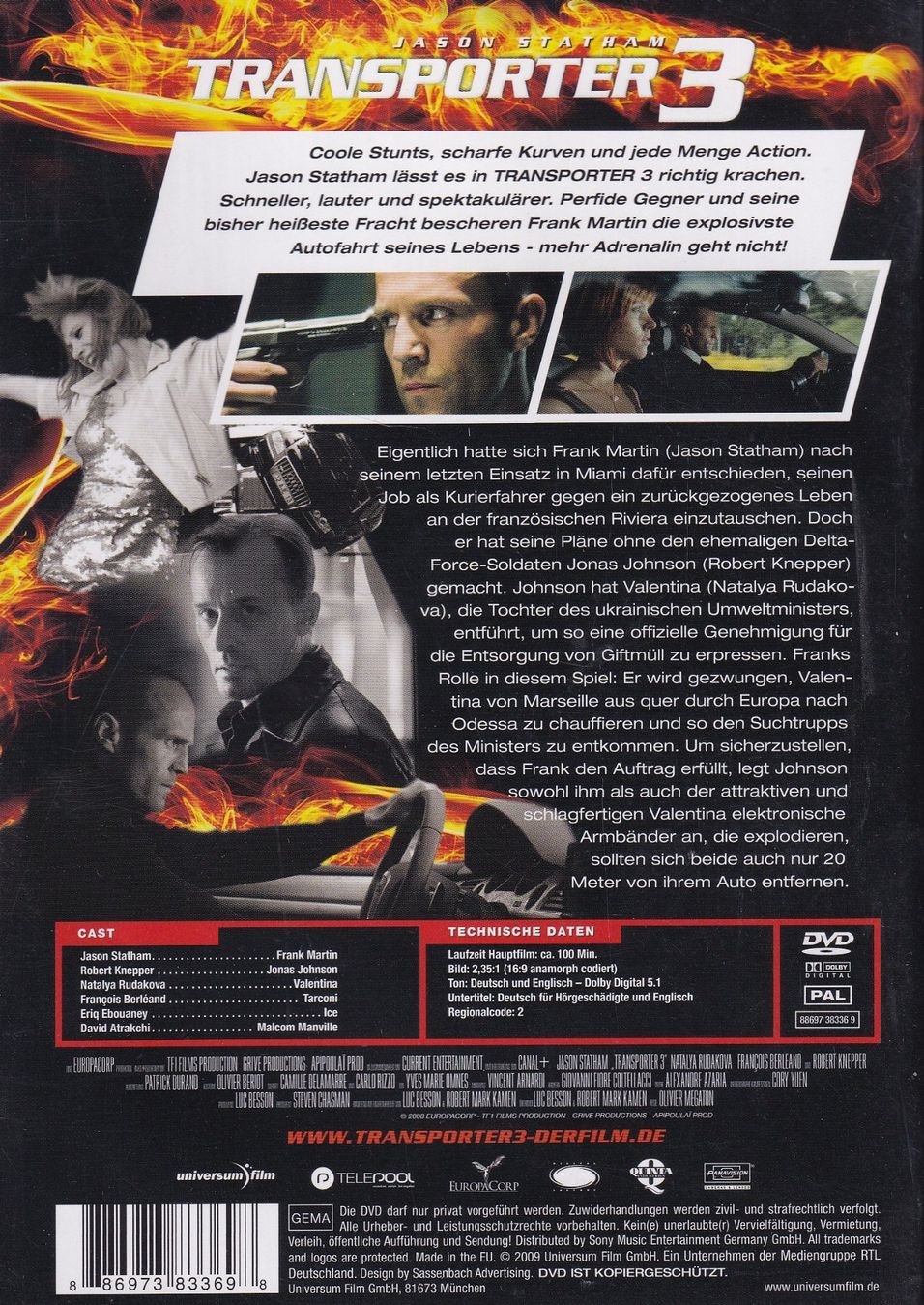 Alle DVDs: DVD ab Fr. 1.--, Transporter 3 – Gebraucht aus Lausen von Mondeo10628 1