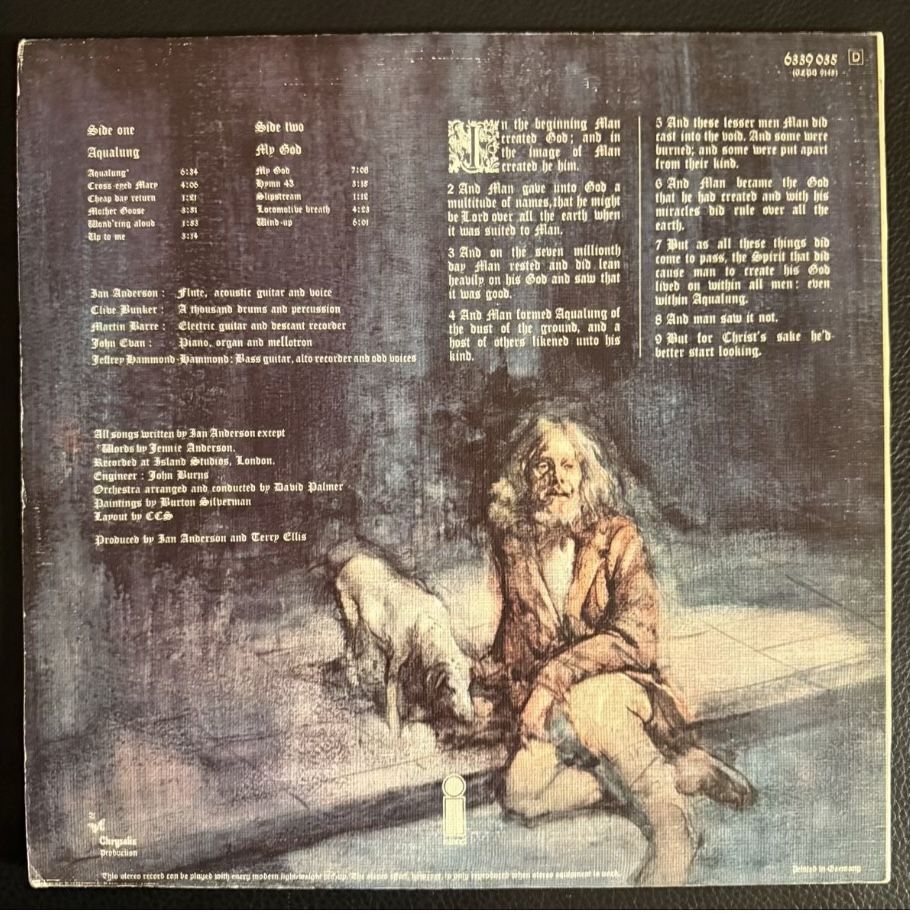 Schallplatten: Jethro Tull Aqualung Schallplatte Lp – Gebraucht aus Goldach von Messerguru 1