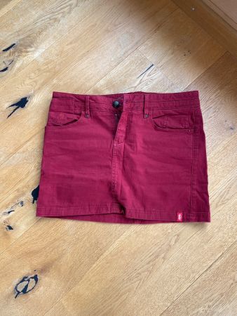 Jeansrock Jupe in Grösse 36 Farbe rot Esprit Edc Woma