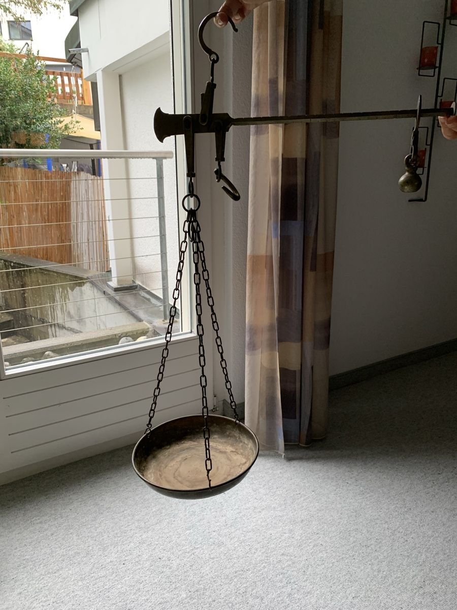 Waagen und Gewichte: Alte Balkenwaage aus Kupfer – Gebraucht aus Rorschacherberg von Simone89ch