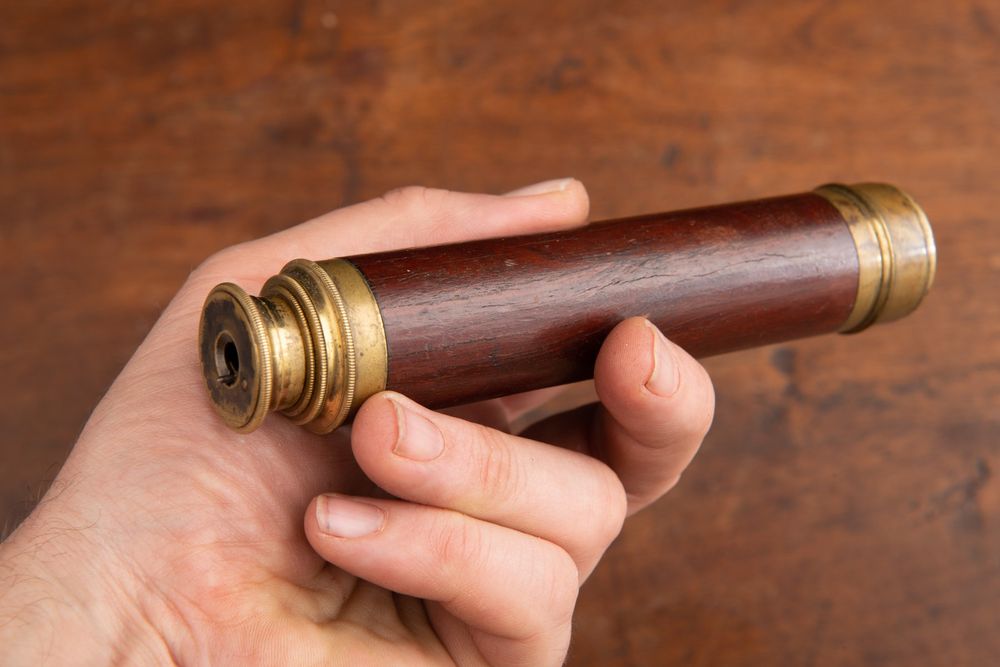 Piratenteleskop Aus Messing - Antikes Fernrohr FÃ¼r Outdoor & Deko - Handgefertigtes SammlerstÃ¼ck