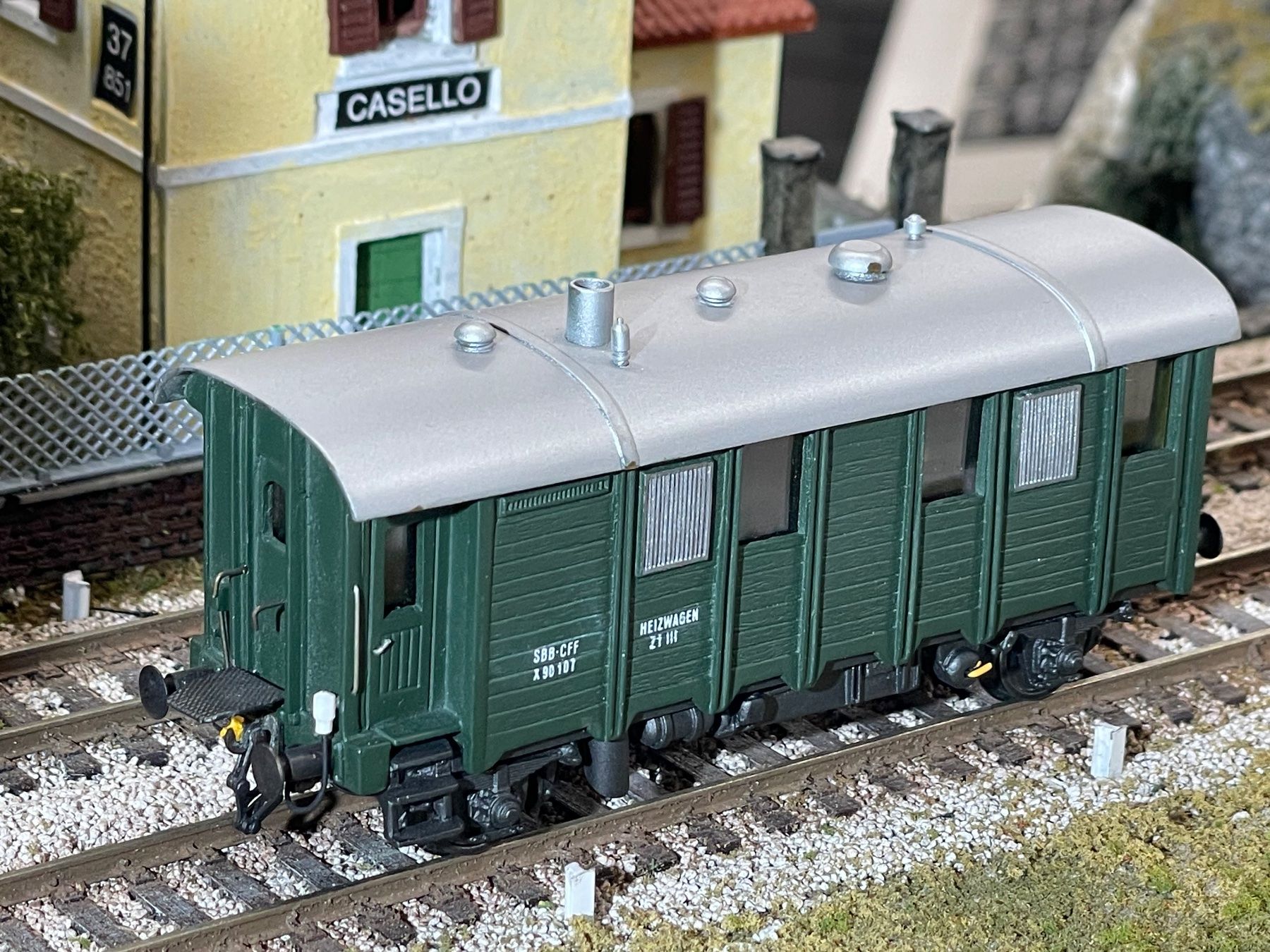 Pocher Modellini di ferrovie: Pocher Dampfheizwagen – Usato da Krummenau venduto da ferrotech 4