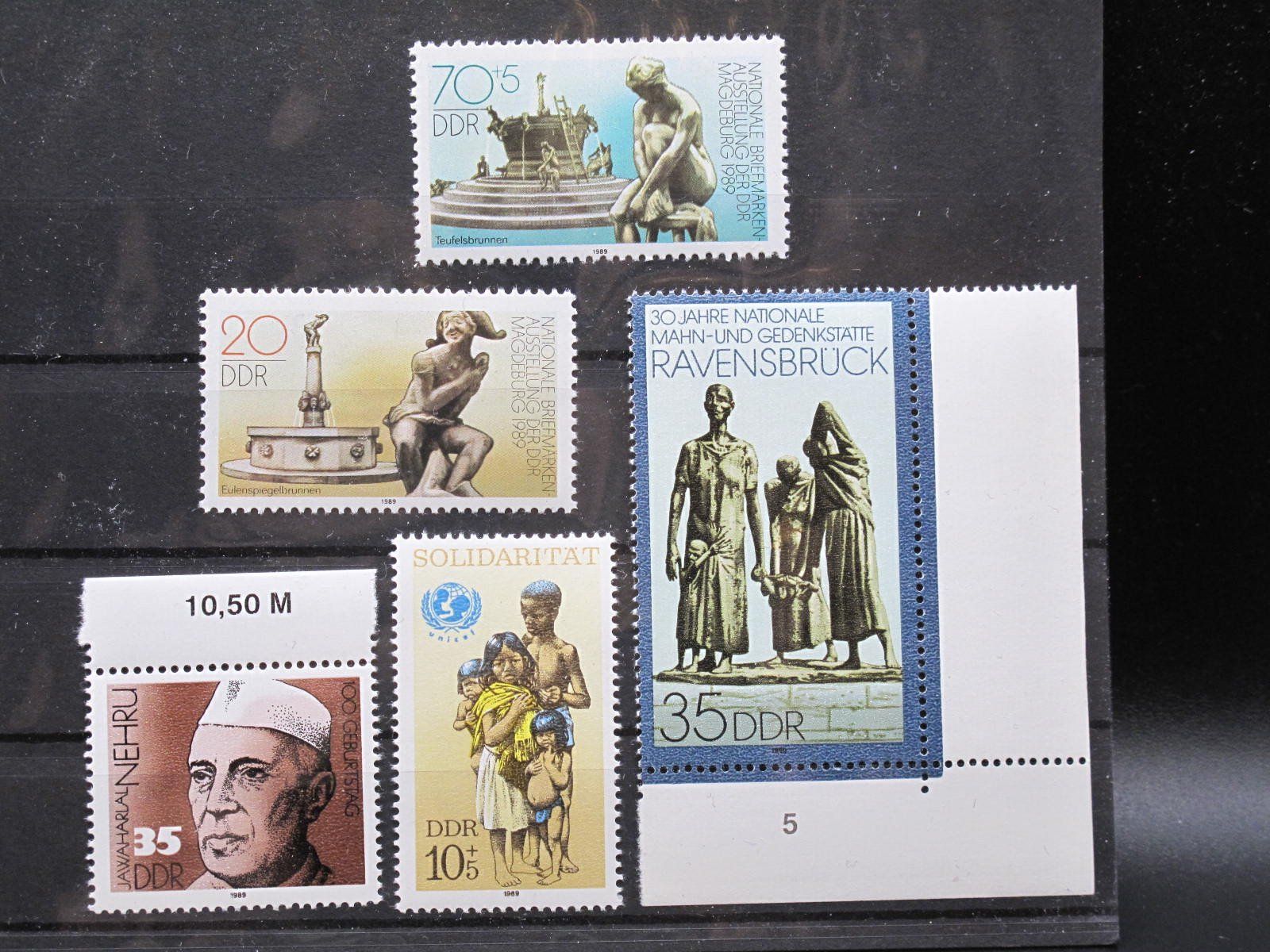 Tutti i francobolli: DDR 1989 Briefmarkenausstellung  ** – Usato da Wil SG venduto da fva01