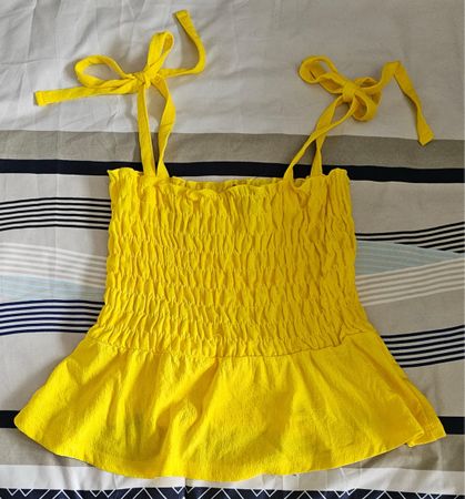 Haut jaune d'été à bretelles - Taille XS - État neuf