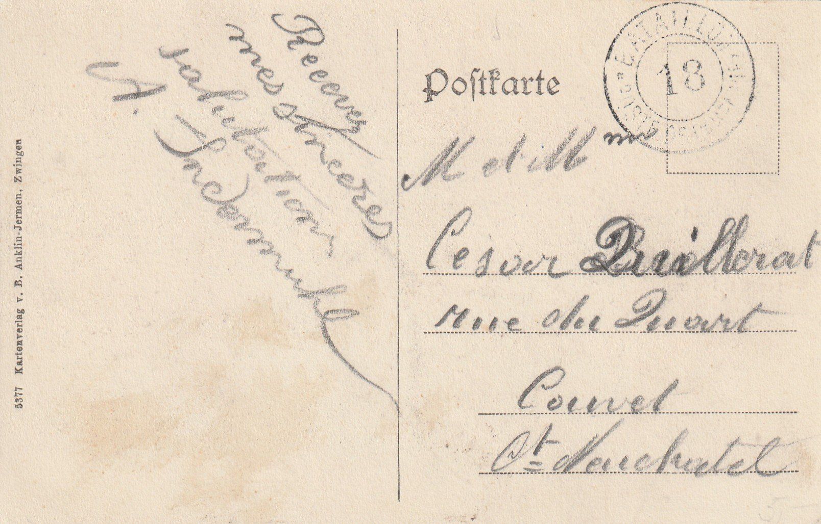 Cartoline postali: Kleinlützel 2-bildrig mit Restaurant Traube belebt – Usato da Rorschacherberg venduto da fratovi2 1