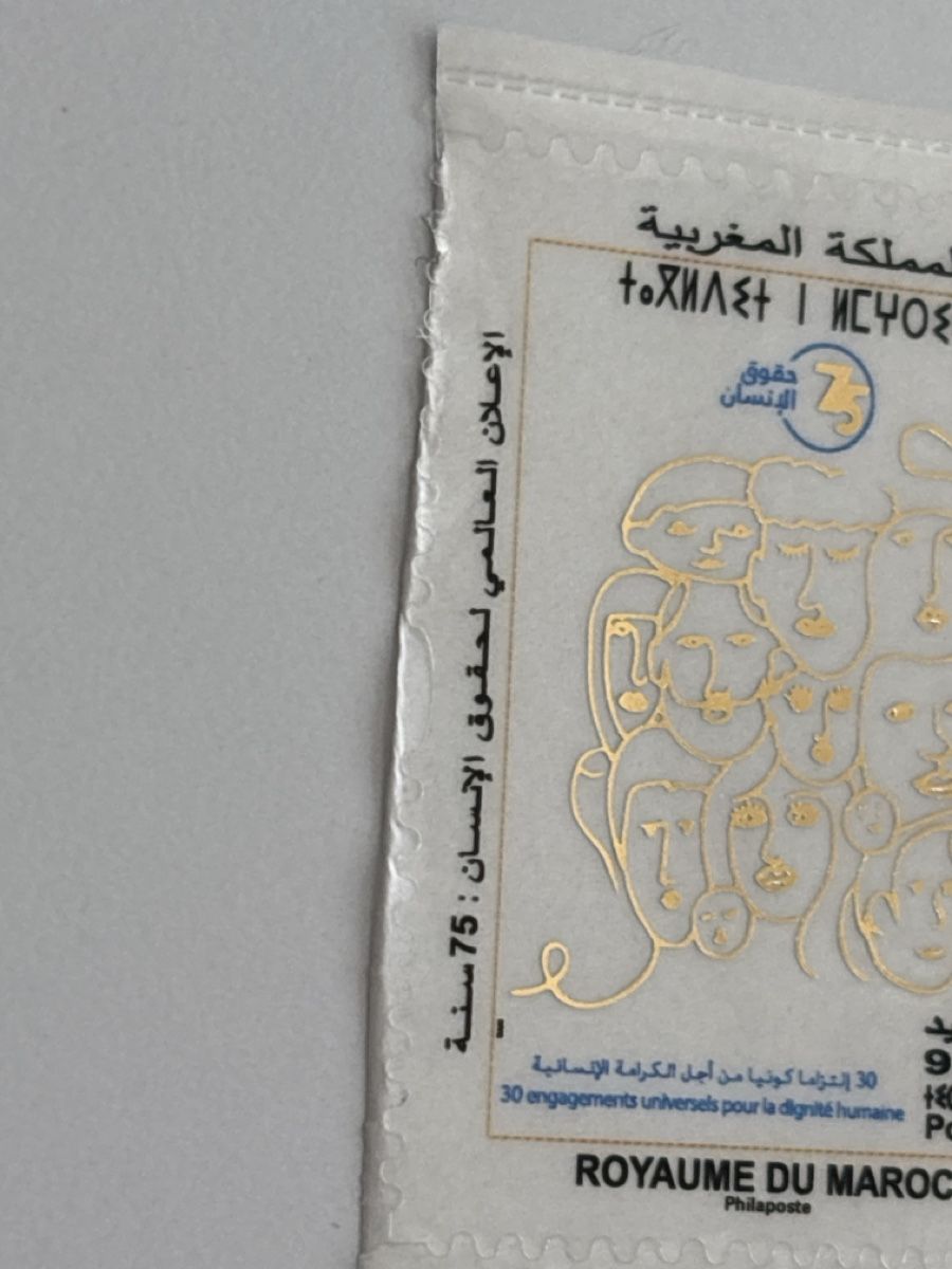 Tutti i francobolli: Marokko Maroc Menschenrechte, 2023 – Nuovo e nell'imballaggio originale da Zürich venduto da b.fabio 1