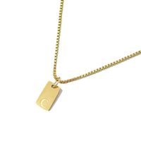 Halskette mit Buchstaben Name C vergoldet 18K - für Damen