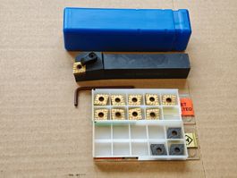 Drehstahl 20mm mit Wendeplatten für Drehbank / CNC