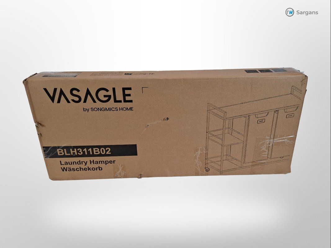 Wäschekörbe: VASAGLE Wäschekorb mit 2 Fächern 100 l, – Neu (gemäss Beschreibung) aus Sargans von Restwert_Sargans 2