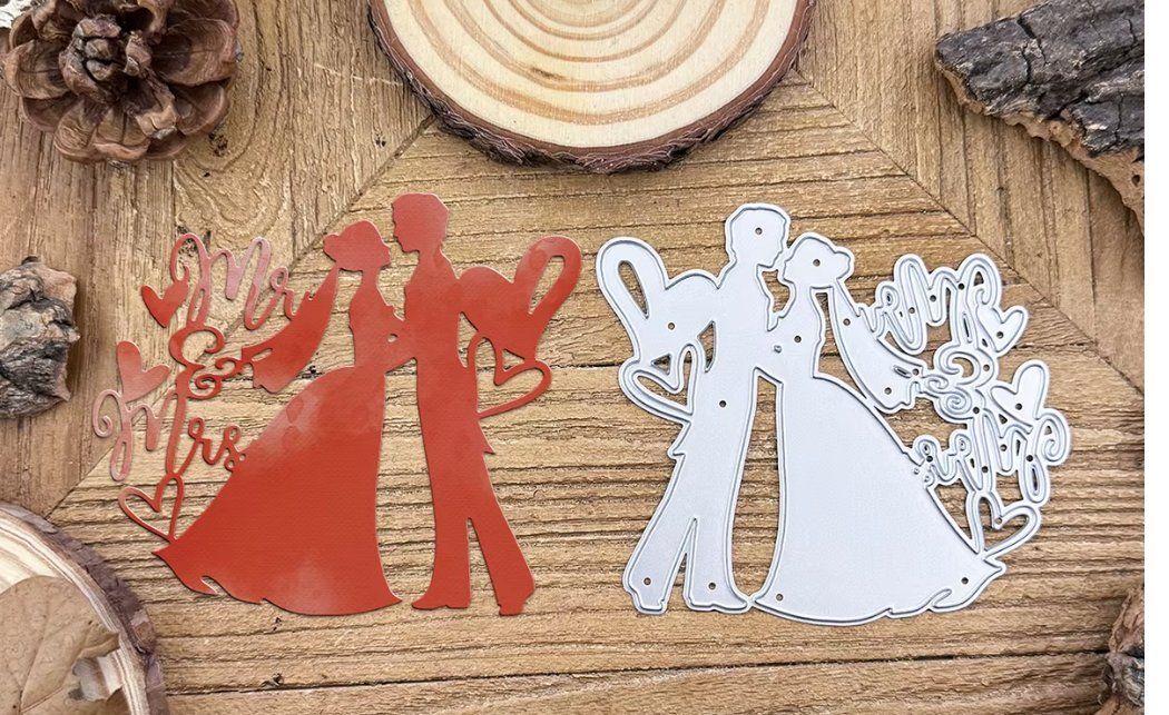 Sciablone: Neue Stanzschablone Hochzeit – Nuovo e nell'imballaggio originale da Effretikon venduto da wenuss