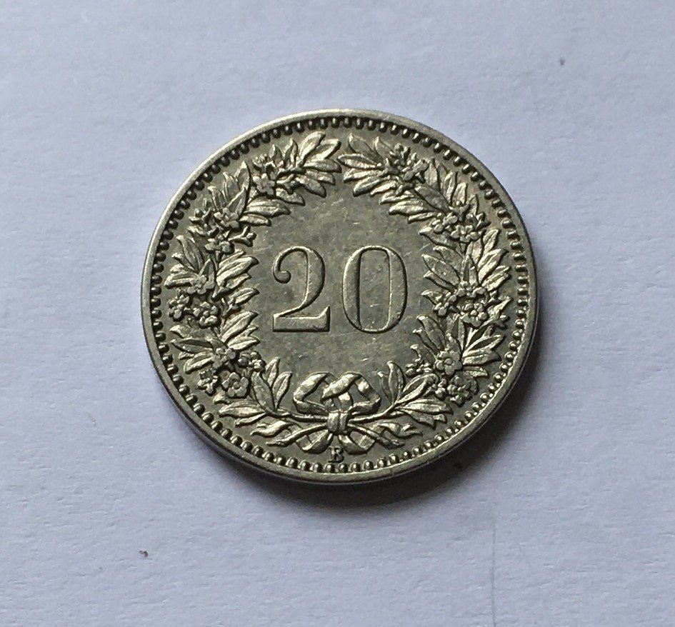 Tutti le monete: 1899 20 Rappen -vz – Usato da Kirchberg SG venduto da Helveticus00 1