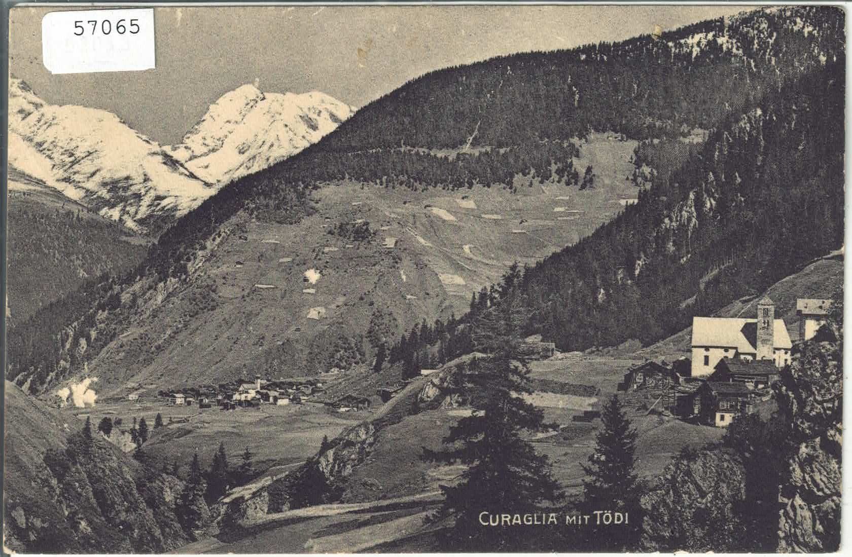 Ansichtskarten: Curaglia mit Tödi – Gebraucht aus Ettingen von Kartenplanet
