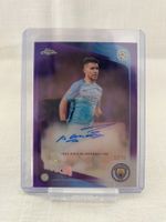 2025/26 Topps UCC Chrome Sergio Agüero Purple Auto /75 City