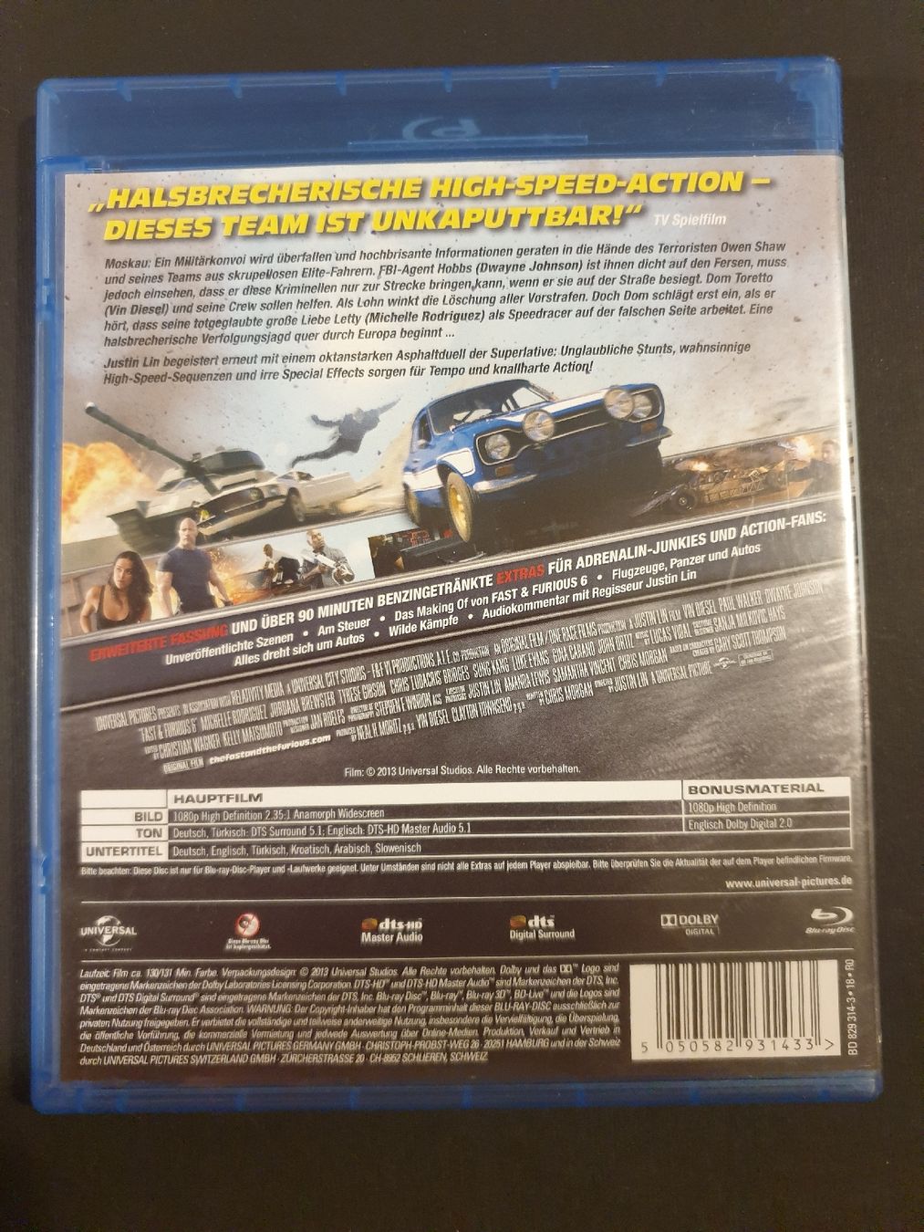 Alle DVDs: Fast & Furious 6 - Blu-ray – Gebraucht aus Steffisburg von Blue_bj5g 1