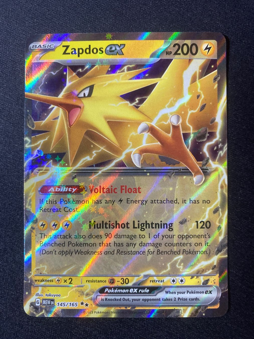 Pokémon Carte collezionabili: Zapdos ex 145 - MEW 151 - EN – Nuovo (secondo la descrizione) da Hausen AG venduto da Shrade